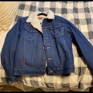 Wrangler Vintage Denim Sherpa Jacket